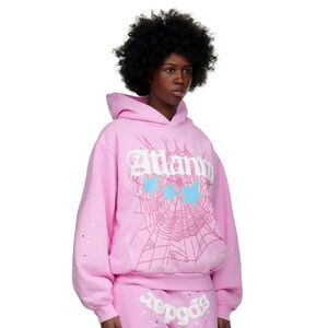 SP5DER Worldwide Atlanta Sweatshirt Pink Authentic